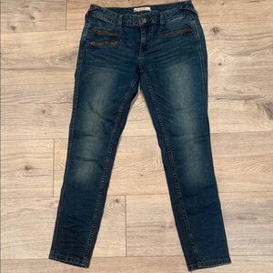 FREE PEOPLE Mid Rise Ankle Moto Jeans Size 27